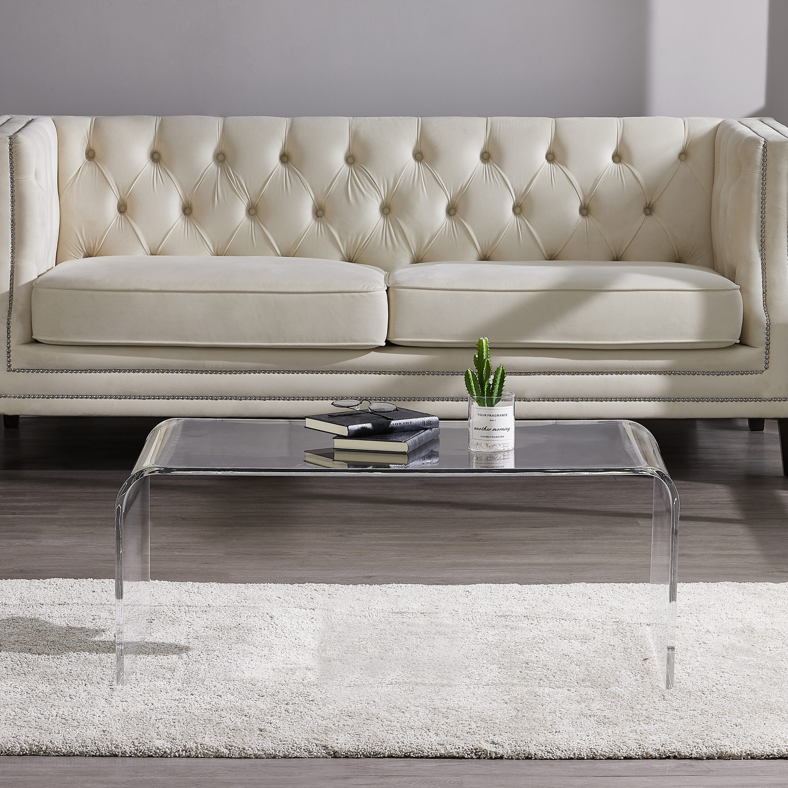 Modern Clear Acrylic Coffee Table – Module Interior